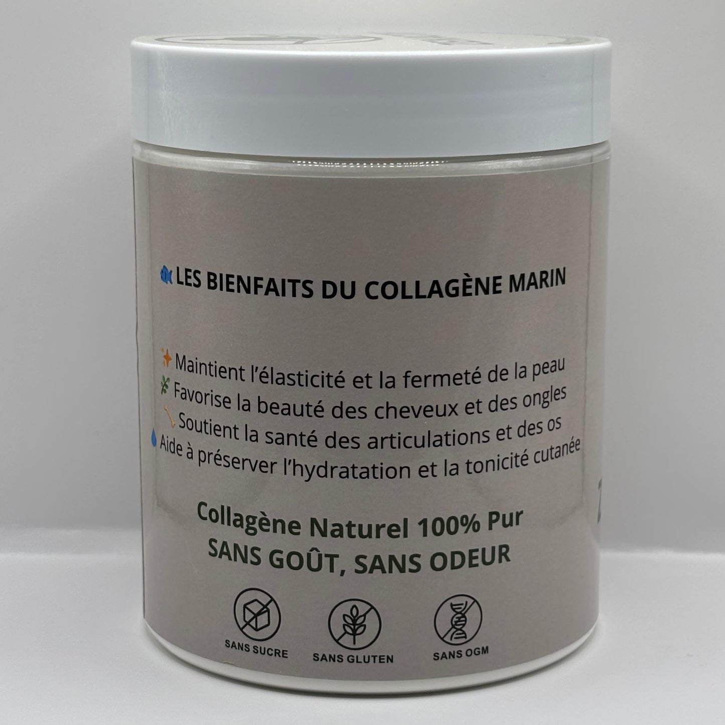 Collagène Marin Peau & Ongles - Sans Goût ni Odeur - 2 Mois d'Utilisation