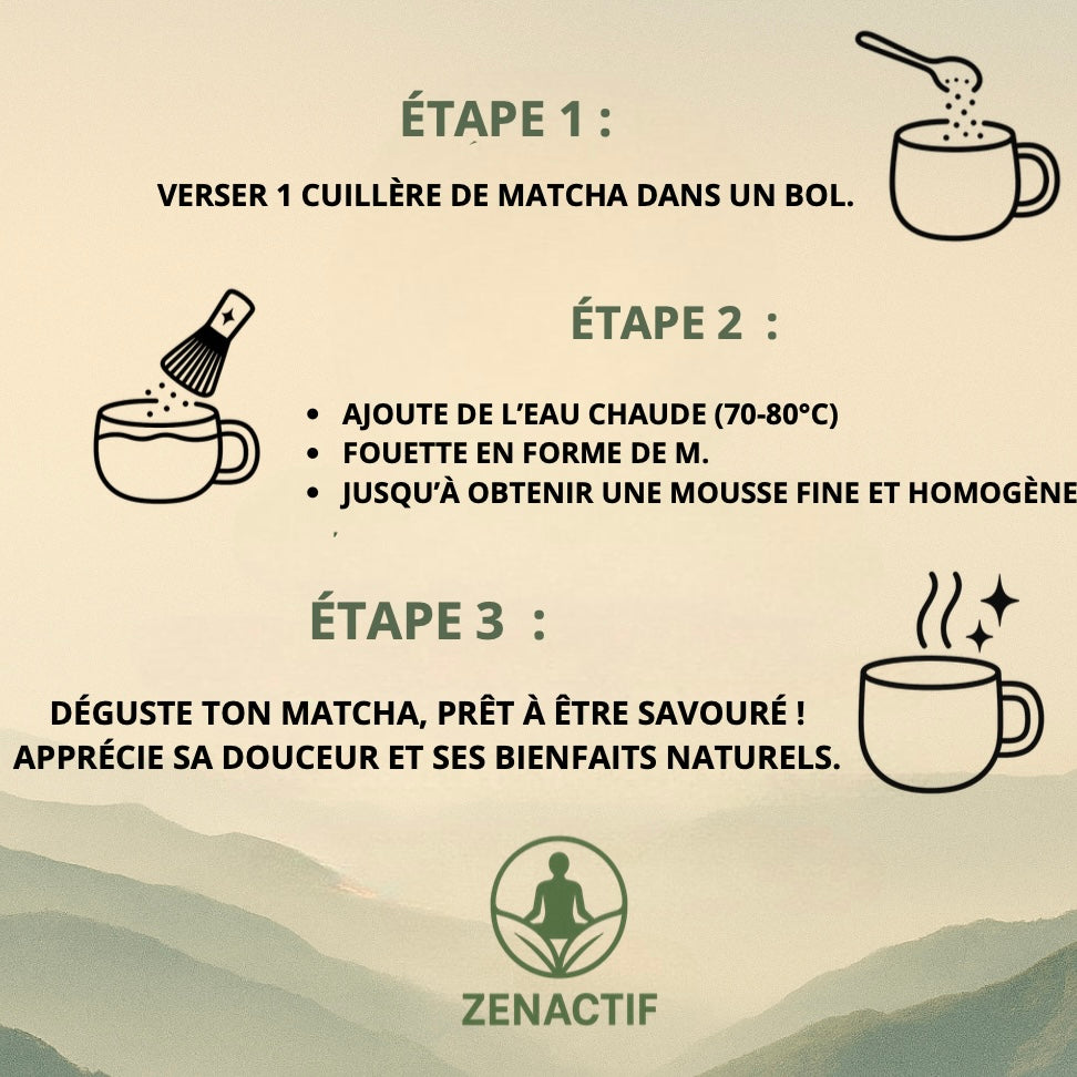Matcha BIO Cérémonial - 2 Mois d’Utilisation