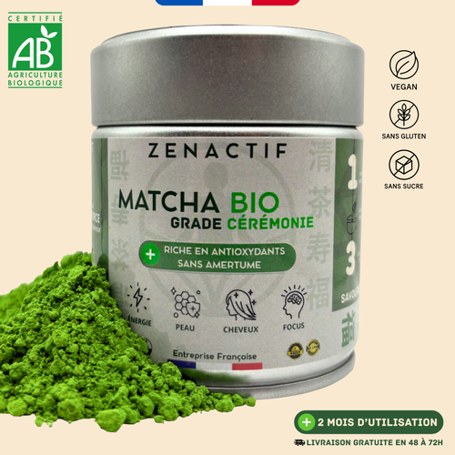 Matcha BIO Cérémonial - 2 Mois d’Utilisation