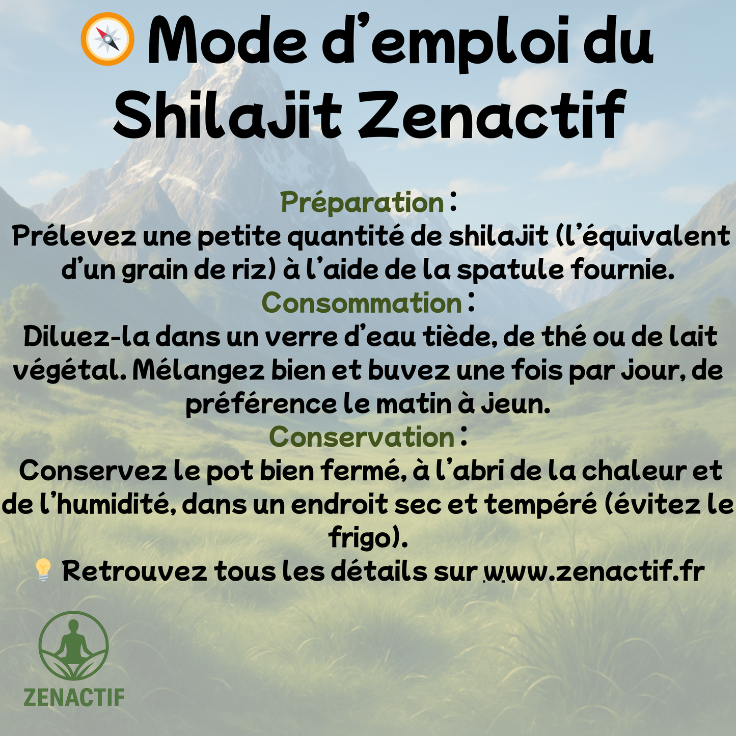 Shilajit (résine 100% Pur) Énergie & Focus - 2 Mois d’Utilisation