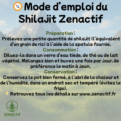 Shilajit (résine 100% Pur) Énergie & Focus - 2 Mois d’Utilisation
