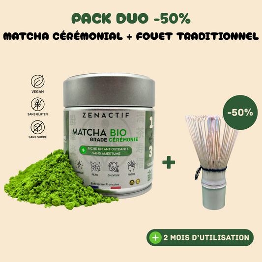 Pack Duo Matcha + Fouet (-50% sur le Fouet)