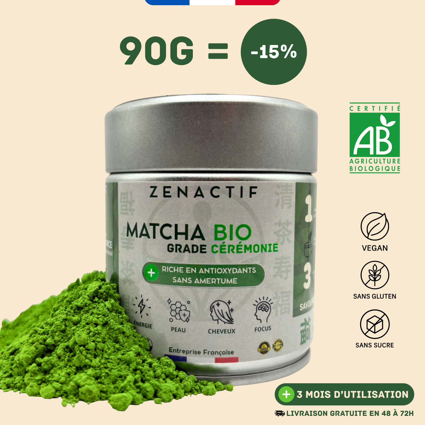 Matcha Cérémonial - 2 Mois d’Utilisation
